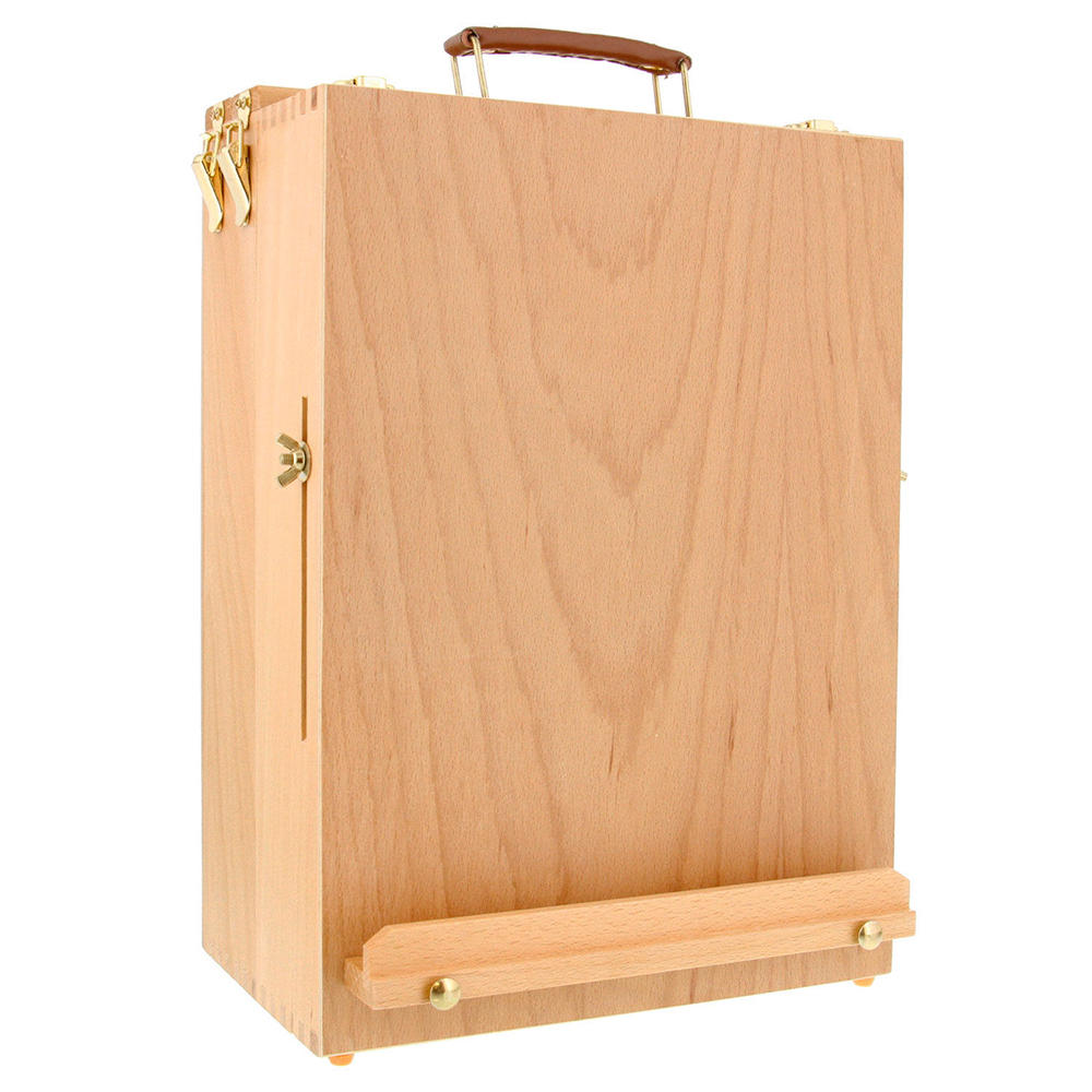 Winado 15"x11" Extra Large 2-Drawer 3-Layers Beechwood Sketchbox Easel, for Storage Artist Tools Like Pen, Pencil, Watercolor