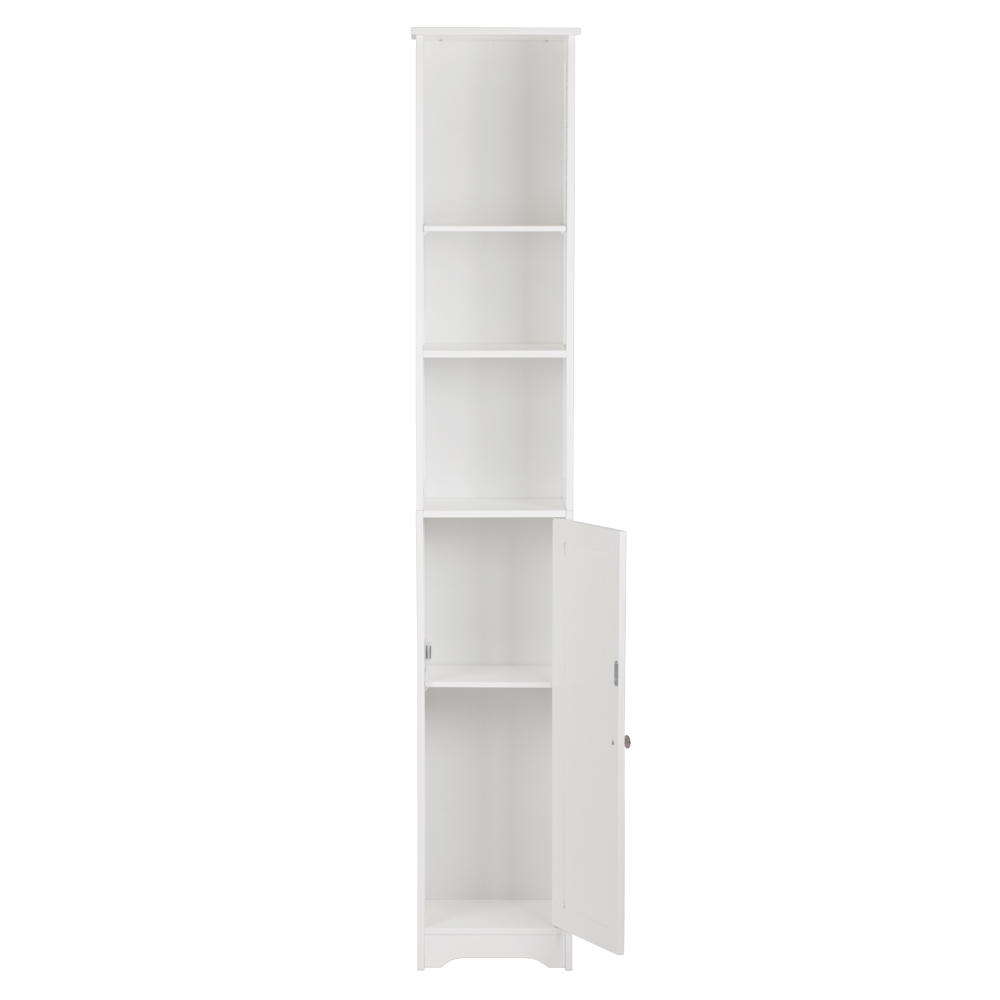 Winado 67" Compact Free Standing Bathroom Storage Cupboard Cabinet - White