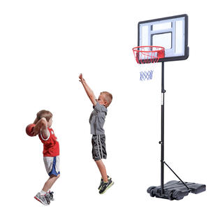 Winado Kids Portable Basketball Hoop Goal Removable Basketball Stand With 2 Wheels 5 2 6 9ft Adjustable Height For Boys Girls Playing
