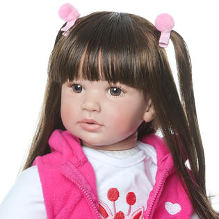 Winado 24 Cute Reborn Lifelike Baby Doll Silicone Toy Long