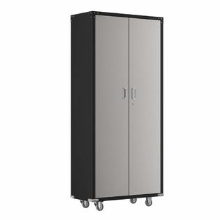 Winado Upgraded 74 Tall Steel Storage Cabinet Rolling Storage Locker With 4 Adjustable Shelves For Garage Office Kitchen Laundry