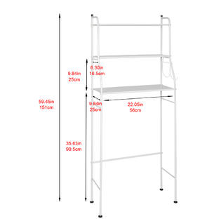 Winado 3 Tier Bathroom Shelf E Saver Over The Toilet White 3 Tier Bathroom Shelf E Saver Over