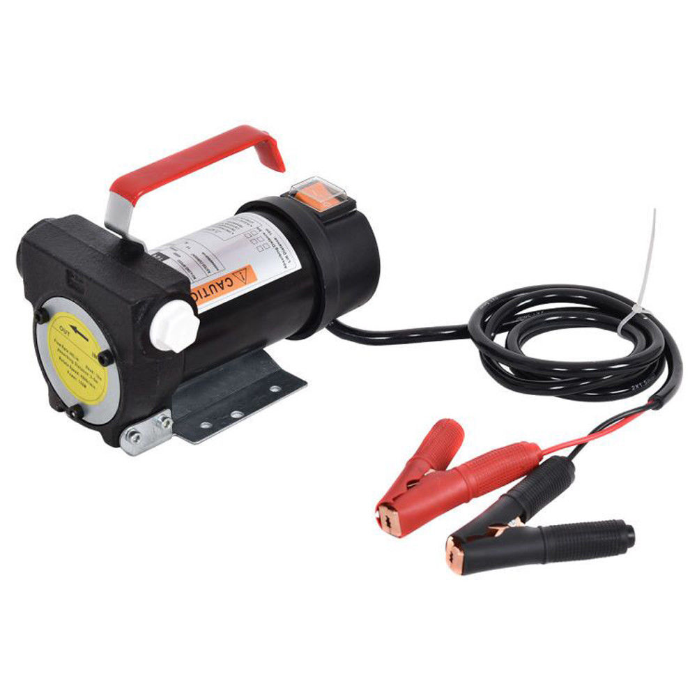 Winado 12V Electric Diesel Oil And Fuel Transfer Extractor Pump with Nozzle & Hose, 10GPM High Flow Rate with Pump Gun for Transfer