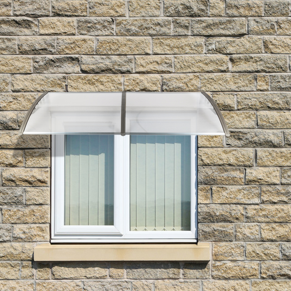 Winado 40"X80" Window Awning Outdoor Polycarbonate Front Door Patio Cover Garden Canopy