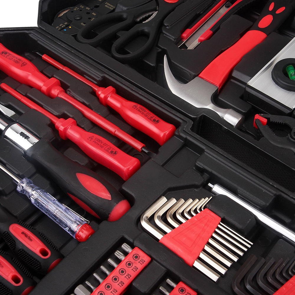 Winado 799 PCS Complete Tool Set Mechanics Wrenches Screwdriver Socket with Trolley Case, Auto Home Repair Kit