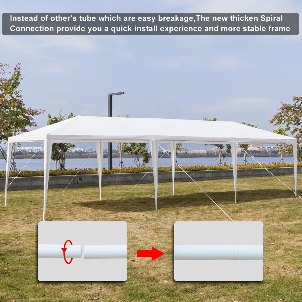 Winado 10'x 30' Party Wedding Outdoor Patio Tent w/7 Canopy Heavy duty Gazebo Pavilion Event