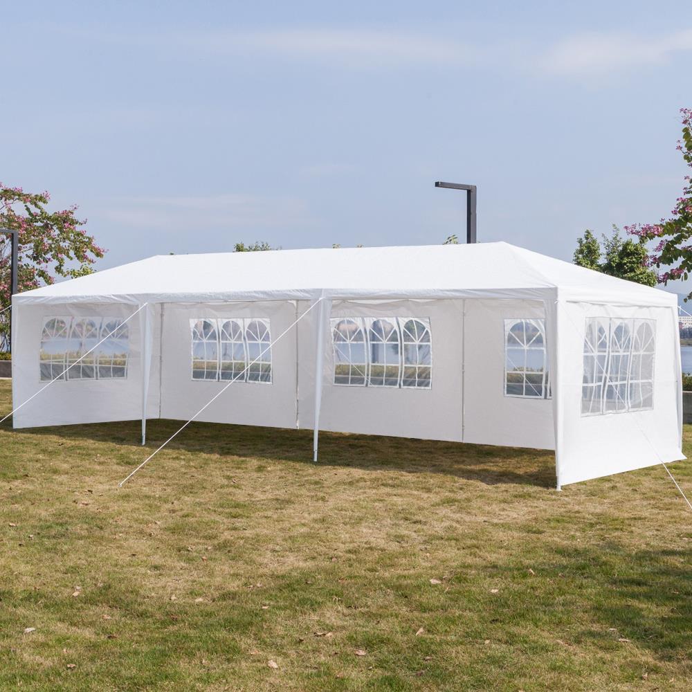 Winado 10'x30' White Outdoor Gazebo Canopy Wedding Party Tent 5 Removable Walls -5