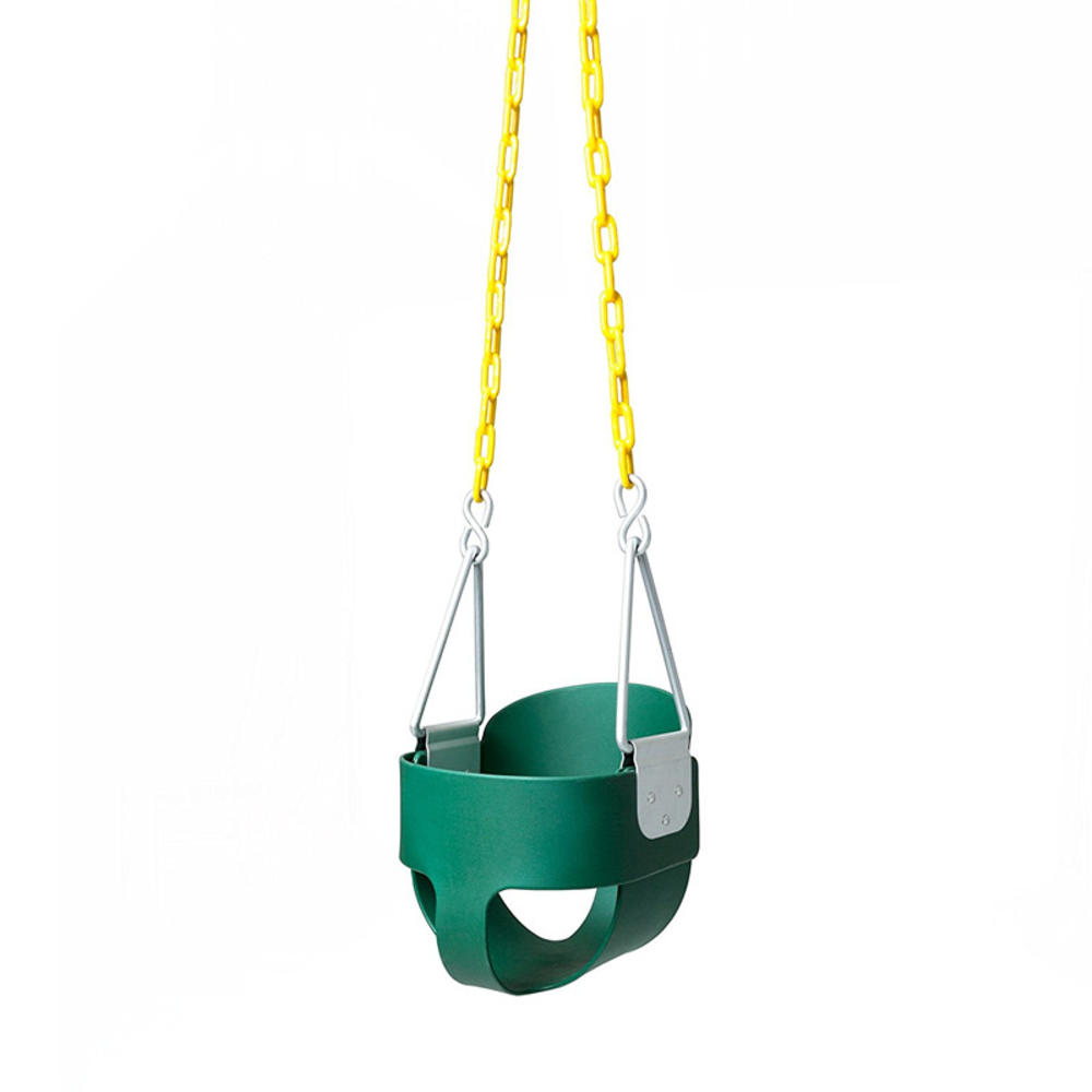 Winado Heavy-Duty High Back Full Bucket Toddler Swing Seat with Coated Swing Chains Fully Assembled