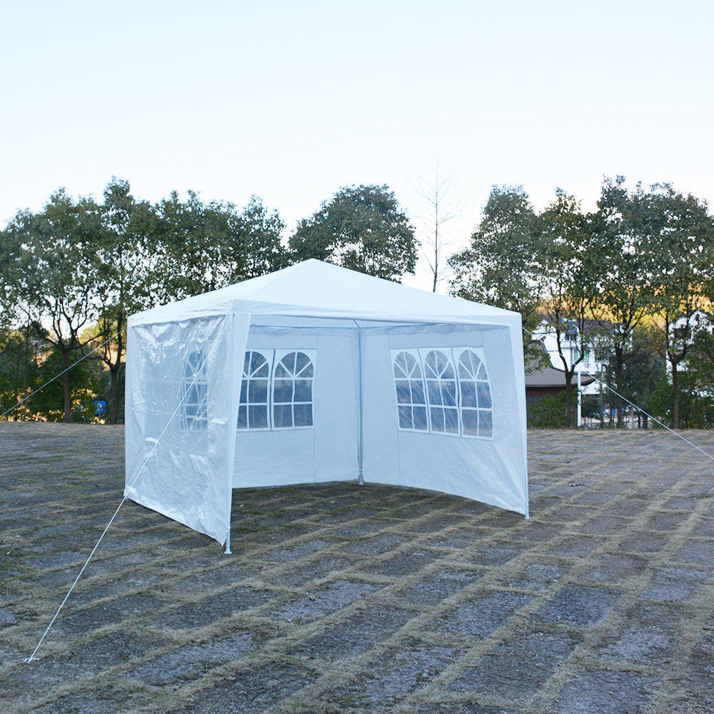 Winado Party Wedding Tent Outdoor Camping Gazebo Canopy with 3 Sidewalls Easy Set Gazebo BBQ Pavilion Canopy (10" X 10")