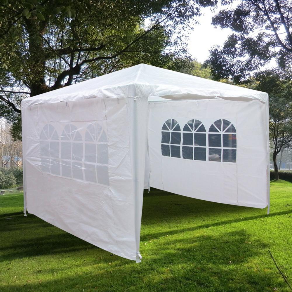 Winado Party Wedding Tent Outdoor Camping Gazebo Canopy with 3 Sidewalls Easy Set Gazebo BBQ Pavilion Canopy (10" X 10")
