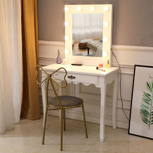 Winado Vanity Set Jewelry Makeup Dressing Table With Lighted Mirror Winado Vanity Set Jewelry Makeup Dressing Table With Lighted Mirror