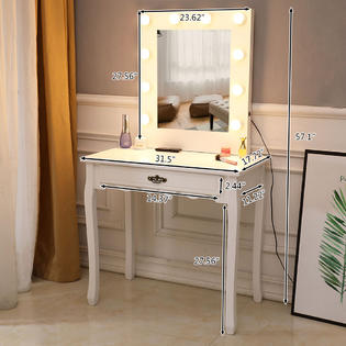 Winado Vanity Set Jewelry Makeup Dressing Table With Lighted Mirror Winado Vanity Set Jewelry Makeup Dressing Table With Lighted Mirror