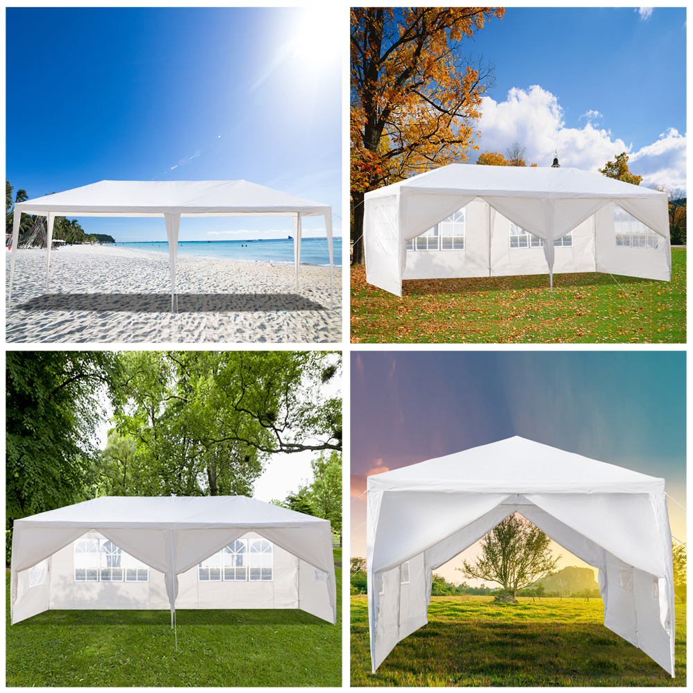 Winado 10' X 20' Outdoor Wedding Party Tent Camping Shelter Gazebo Canopy with 6 Removable Sidewalls Easy Set Gazebo BBQ Pavilion
