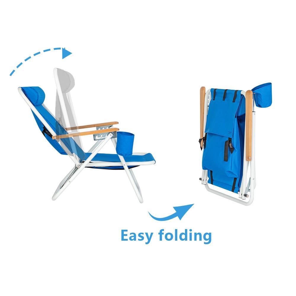 Winado Portable Backpack Beach Chair Folding Zero Gravity Recliner Camping Beach