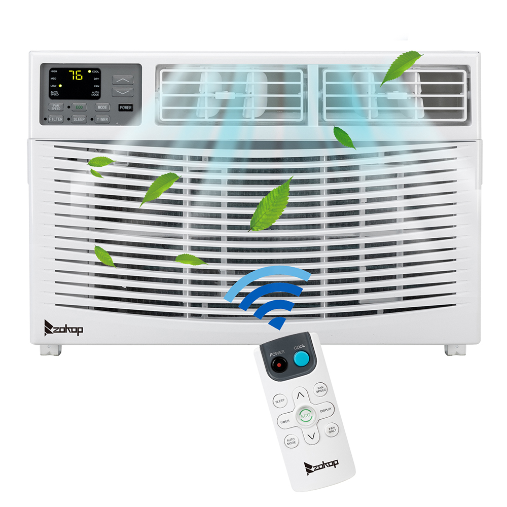 Winado 416485675105 Air Conditioner 12000btu Window Ac Unit With 3 Speed Dehumidifier Mode Sleep Mode Timer Digital Display White