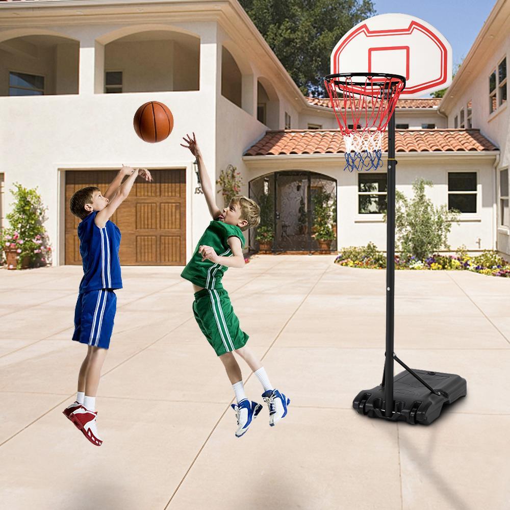 Winado Portable Basketball Hoop Stand, 5.2 ft -6.9ft Height Adjustable, Kids Holiday Sport Gift