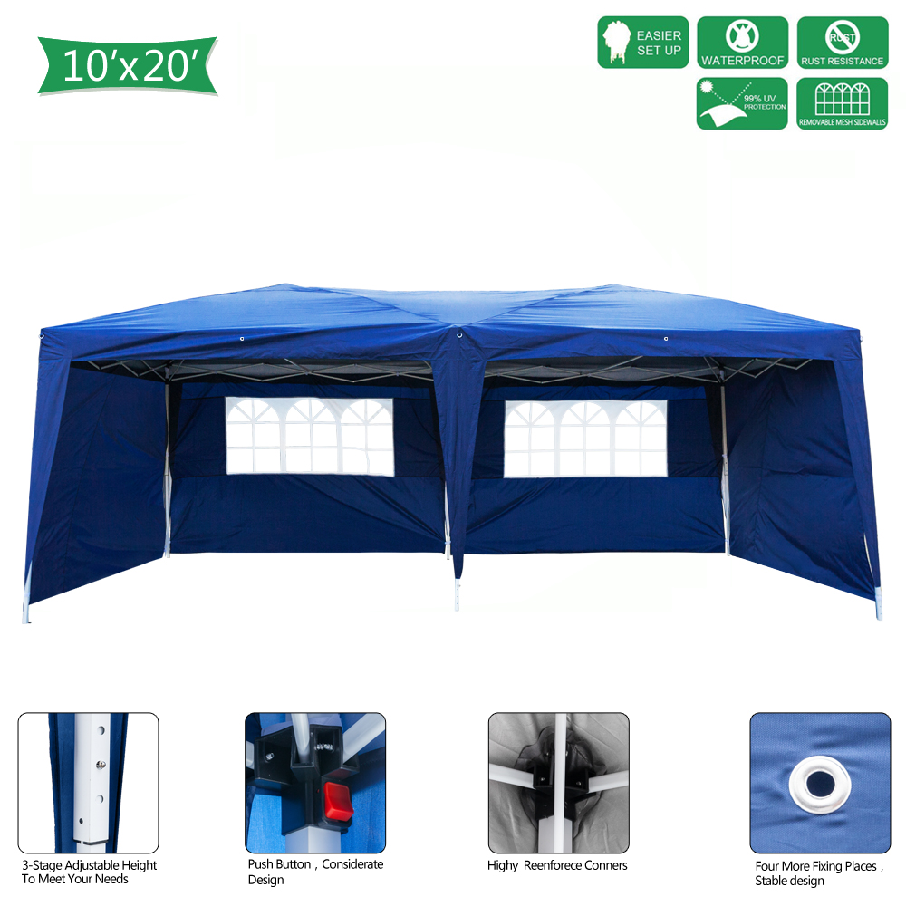 Winado Canopy 10' x 20' Waterproof Outdoor Garden Gazebo Pop Up Party Tent Wedding Canopy