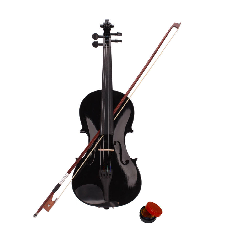 Winado New 4/4 Acoustic Violin Case Bow Rosin Black