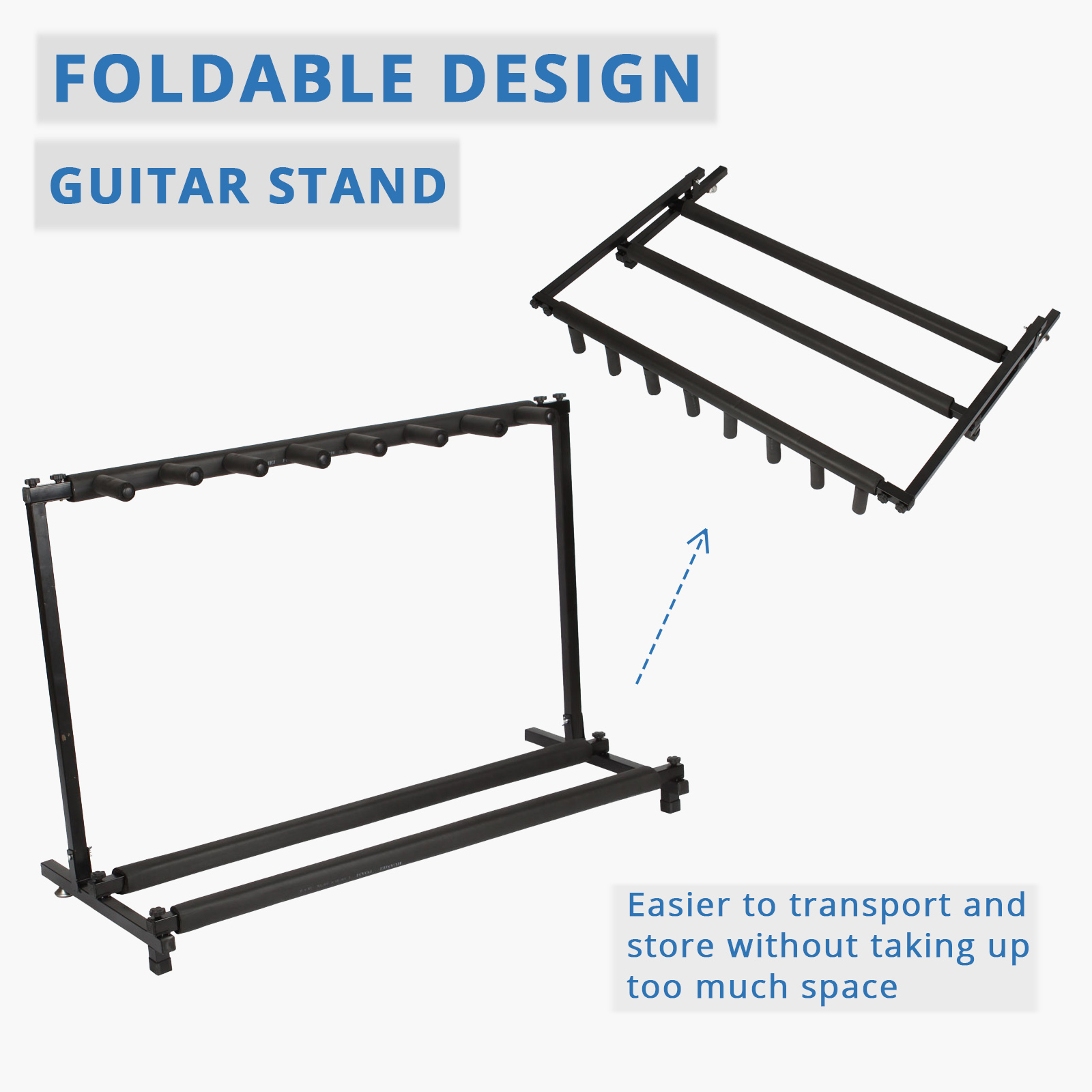 Winado Rack Style Guitar Stand for Multiple Guitars/Bass