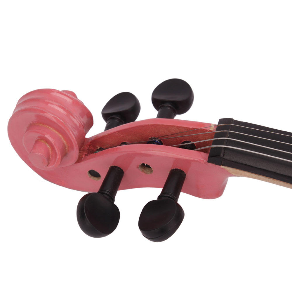 Winado New 4/4 Acoustic Violin Case Bow Rosin Pink