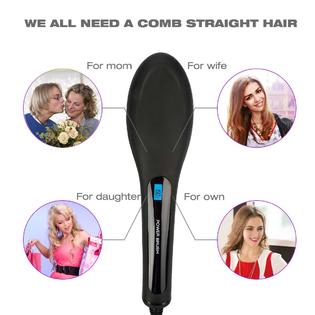 Besmall Electric Hair Straightener Hair Straightening Brush