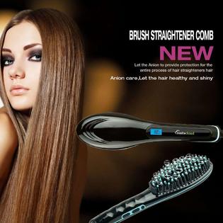 Besmall Electric Hair Straightener Hair Iron Straightening Brush