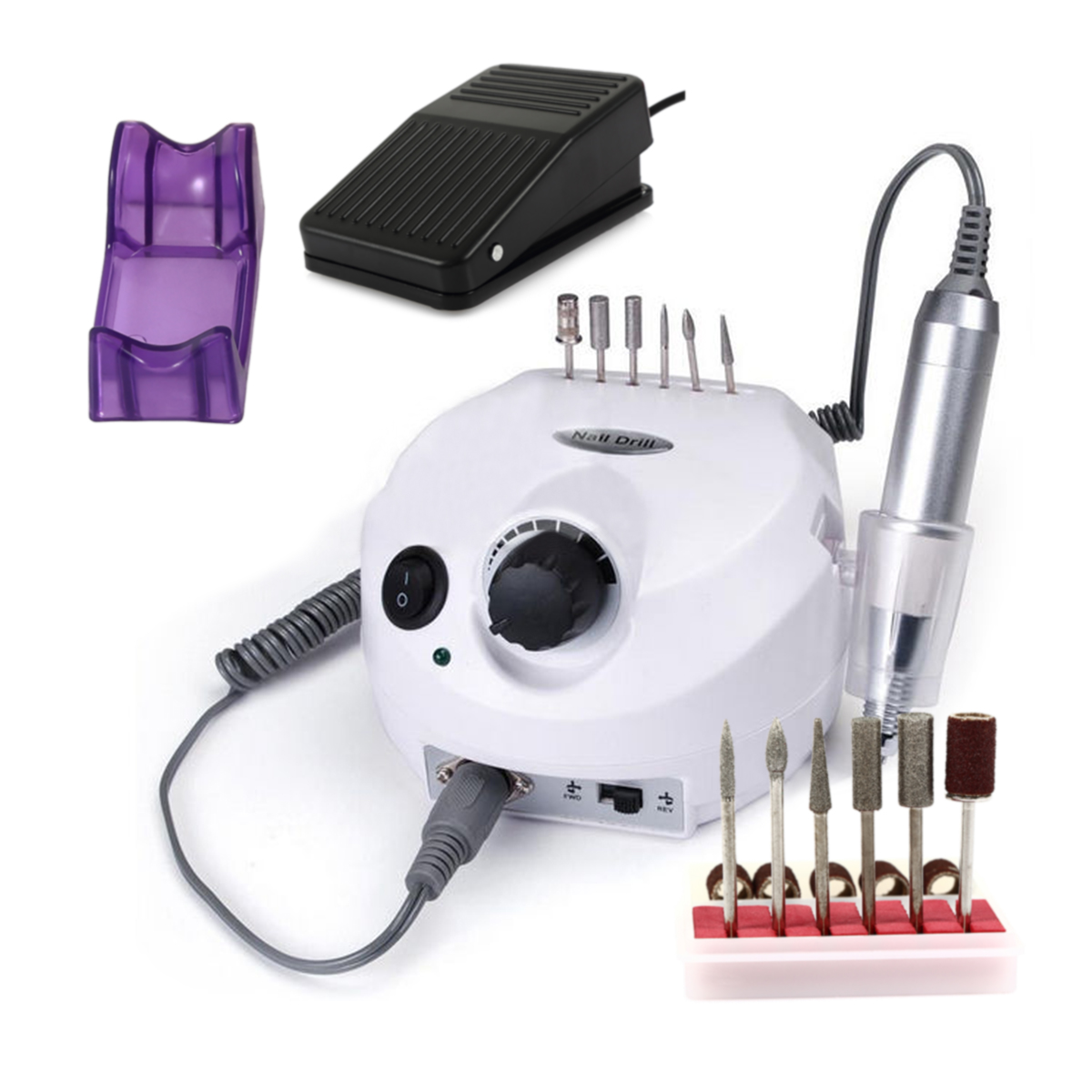 Salon Edge Pro Electric Nail File Complete Kit Acrylic Manicure Coastacloud Electric Nail File Drill Machine Manicure Pedicure Grinding Kit Salon Art