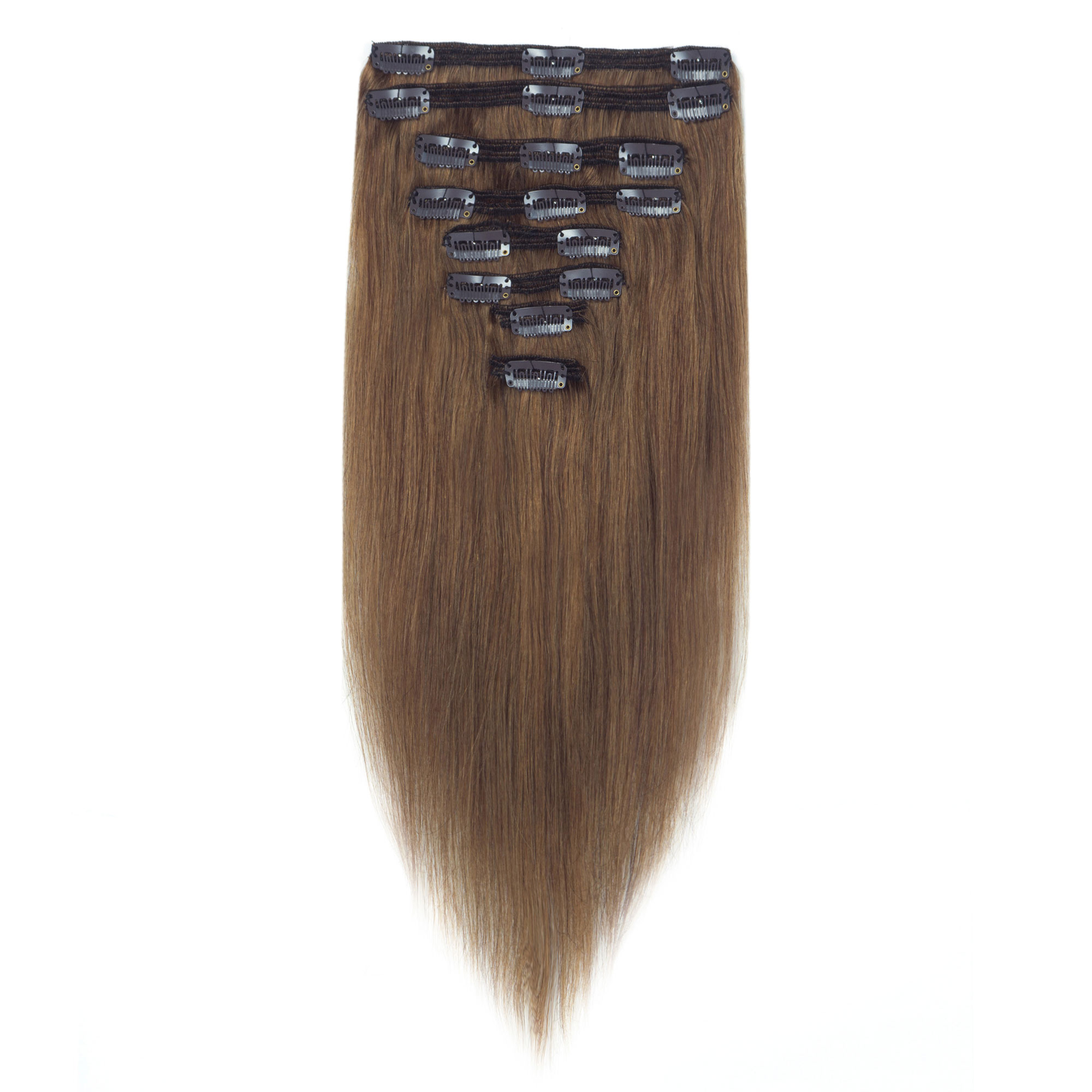 Florata 18 Inch 8 Pieces Hair Extensions 7a Remy Human Hair New
