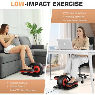 Ancheer Under Desk Elliptical Machine,Mini Electric Seated Pedal