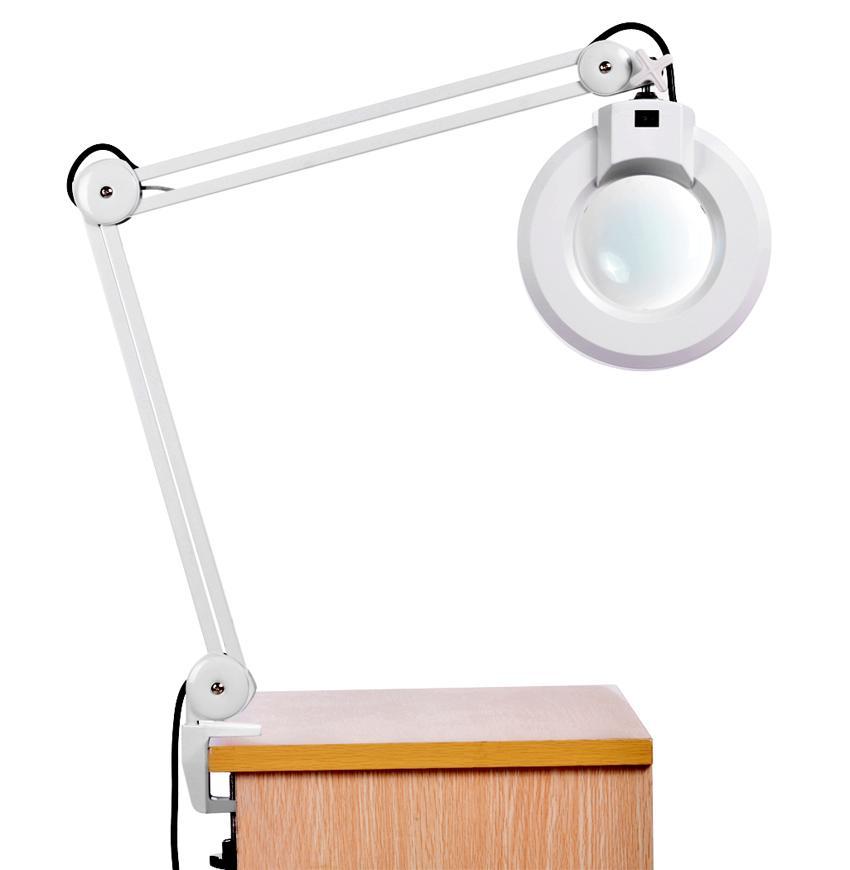 Hot Adjule 8x Magnifier Lamp Rolling