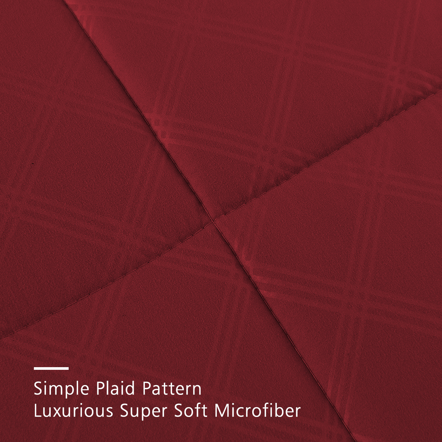 JML 8-10 Pieces Comforter Set,Soft Micorfiber Plaid Pattern Bed In A Bag Bedding Set