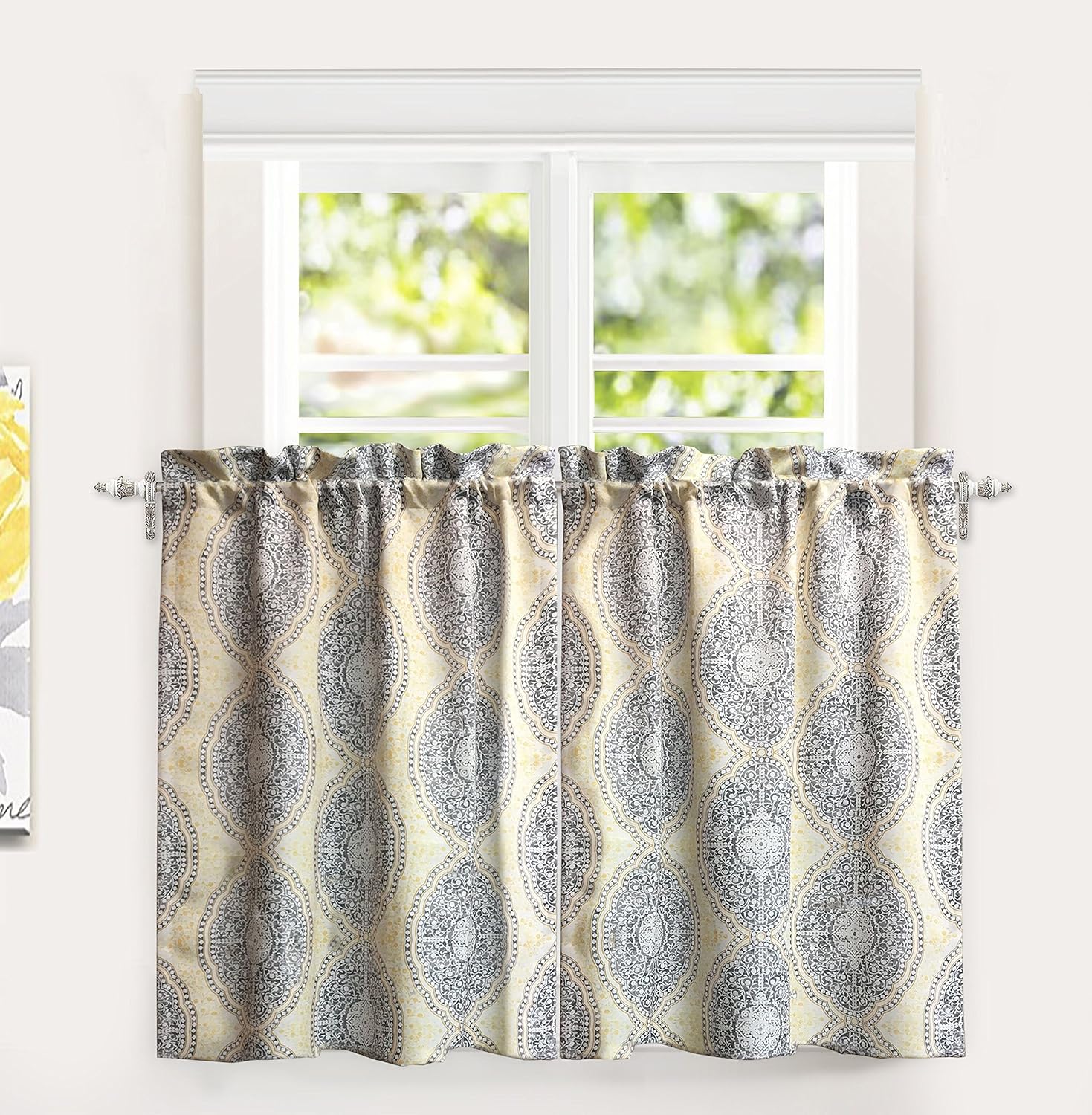 DriftAway Adrianne Thermal/Room Darkening Kitchen Tiers Window