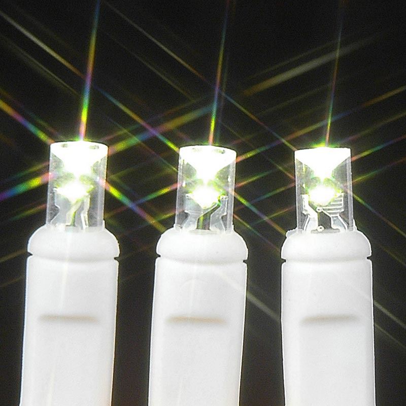 Bat50 Wa W Novelty Lights 50 Light Led Battery Operated Novelty Lights 50 Light Led Battery Operated Mini Set White Wire