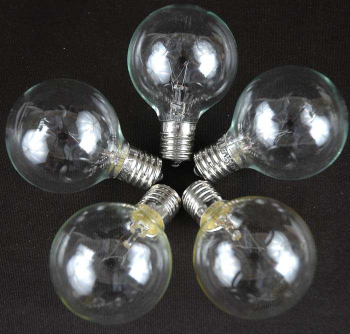 Novelty Lights G50 100 Gw Mu Patio String With 125 Globe Novelty Lights G50 Patio String With 125 Globe Bulbs Backyard