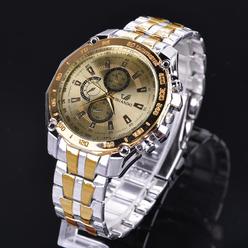 Dreamer   Fashion Stainless Steel Luxury Sports Simulation Quartz Clock Mens Watch,Mens Wrist Watch