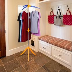 Folding Portable Garment Rack Hot Garment Clothes Rack Hanger Stand Folding Portable Drying Laundry Indoor Patio Display Tree