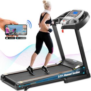 Ancheer Electric Folding Home Treadmill w 3/5% Incline ...