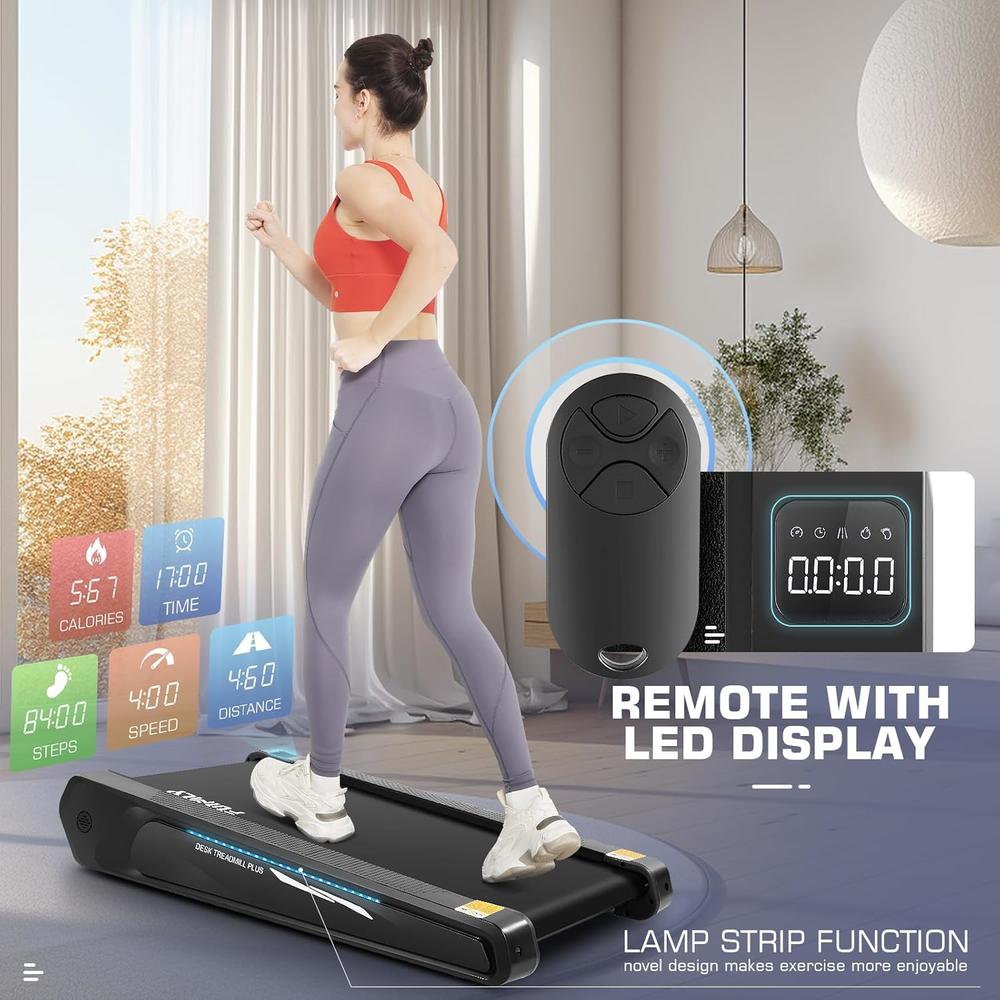 Foldable Treadmill With Incline FUNMILY Walking Pad Treadmill With