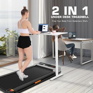 Ancheer Under Desk Treadmill, 300LBS Capacity Compact Treadmills