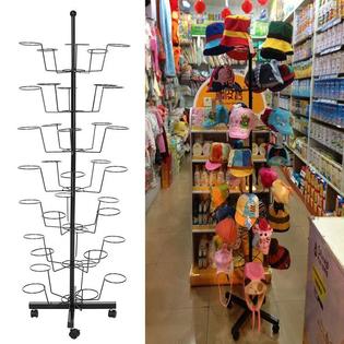 Bestone 7 Tier 35 Hat Cap Display Hat Rack Rotating Adjustable