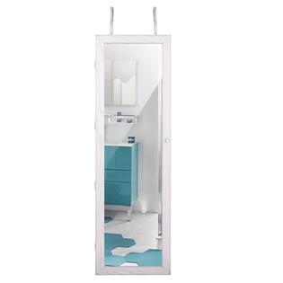 Bestone Wall Mounted Door Hanging Jewelry Cabinet Lockable