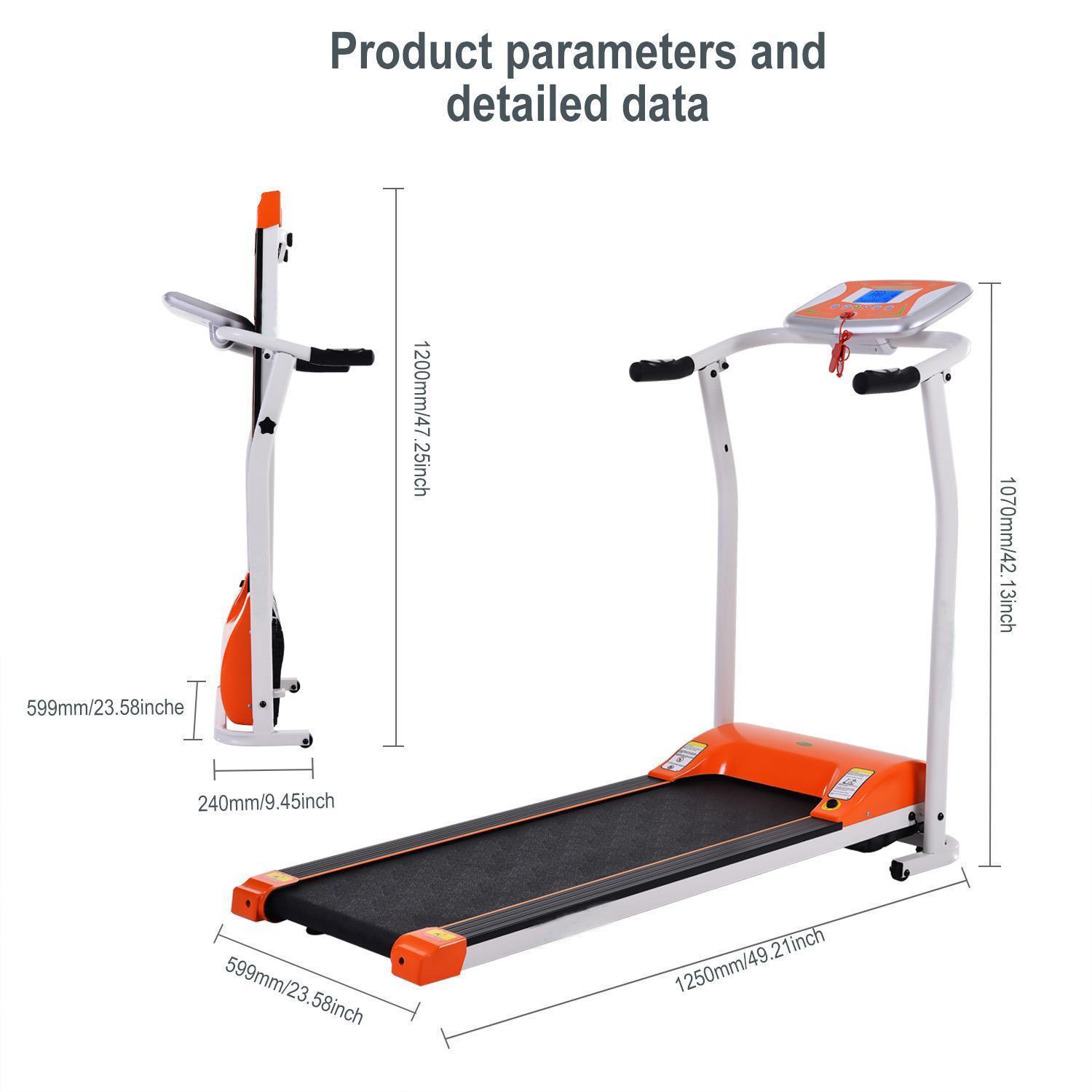 Ancheer Folding Treadmill with Incline,Electric Compact Treadmill w/LCD Monitor,Pulse Grip&12 Pre-Program,Space Saving Installation Free