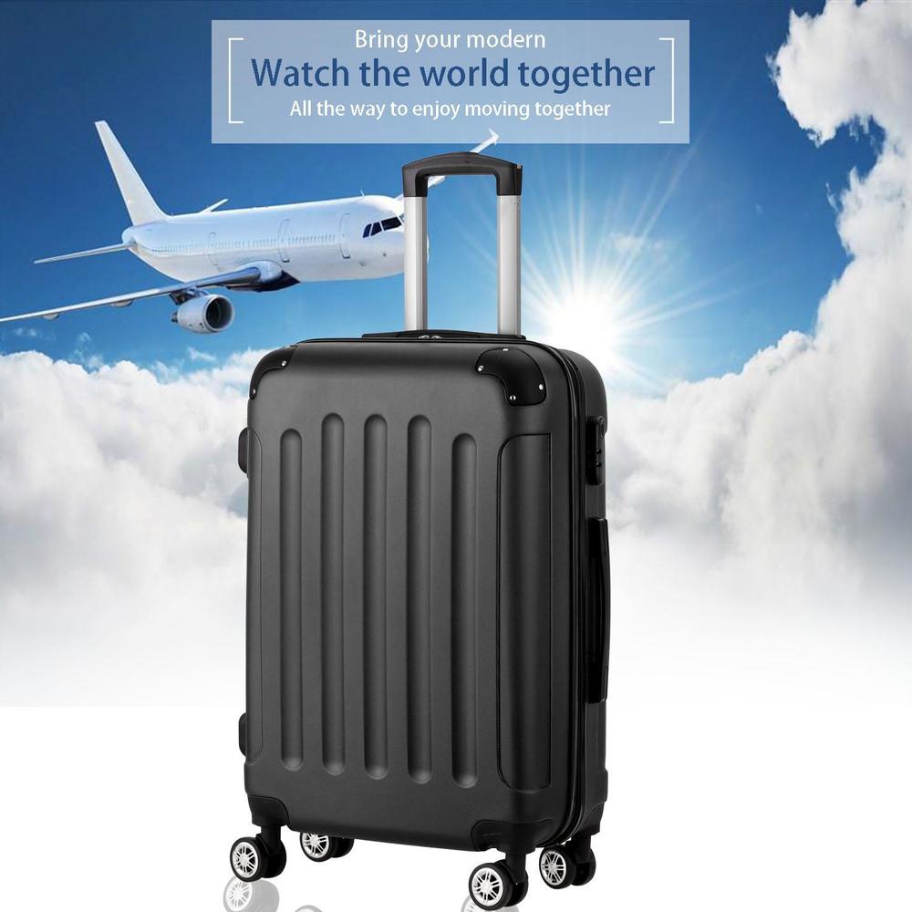 Exellent 24-Inch Carry On Luggage Hardside 4 wheel Upright Suitcase Travel Trolley Case