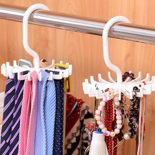 Theone Round Rotating Clothes Hangers Home Tie Scarf Rack