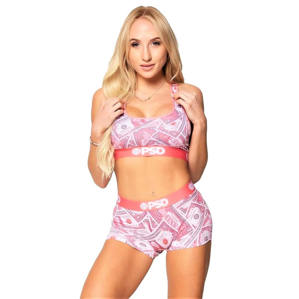 Download Psd Underwear Womens Pink Dollars Sports Bra Pink