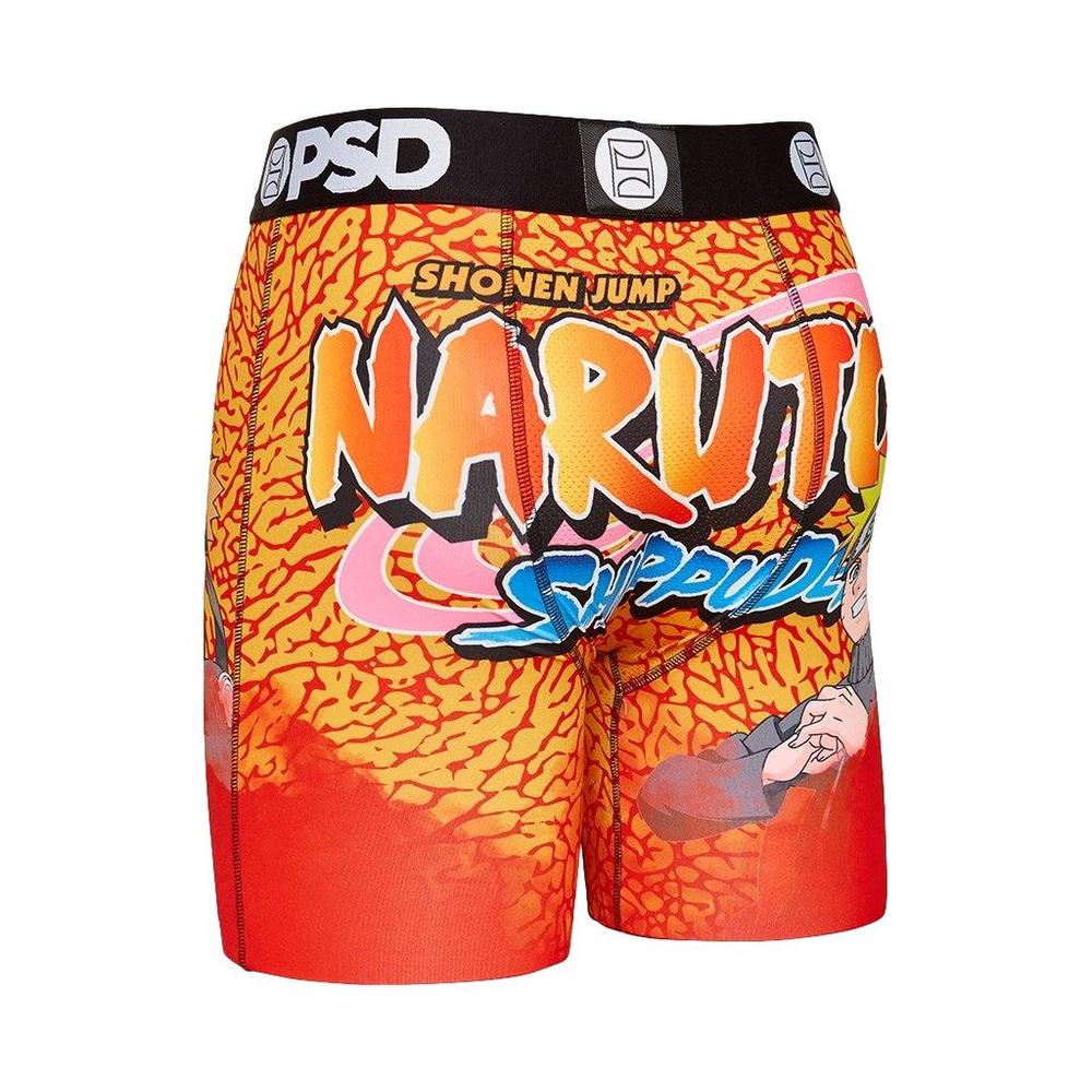 PSD Underwear Men's Naruto Logo Boxer Brief Orange