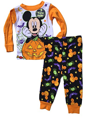 disney baby boys mickey mouse two piece halloween pajamas 24m