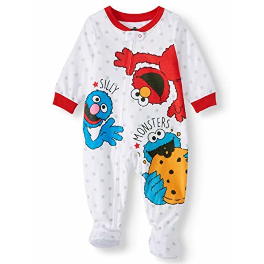 Elmo Cookie Monster Baby Elmo Cookie Silly Monsters Blanket Sleeper Footed Pajamas 18m White Elmo Cookie Monster Baby Elmo Cookie Silly Monsters Blanket Sleeper Footed Pajamas 18m White