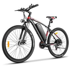 Vivi 27.5" Electric Mountain Bike, MTB 21 Speeds Shifter Adult Commuter Bike, 350W Motor Ebike with Removable 36V Lithium-Ion Battery