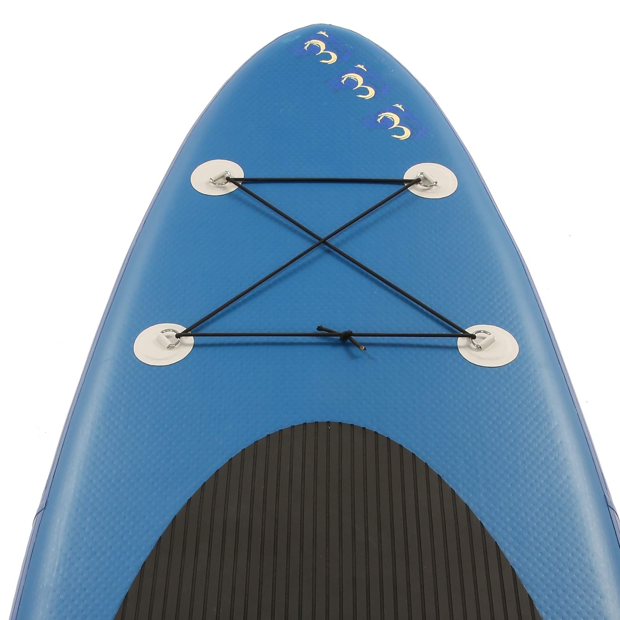 Vivi 10.5 FT Portable Inflatable Stand Up Surfboard Paddle Board Deck, Removable Large Fin Skill Levels Adult Single-layer Surf Board